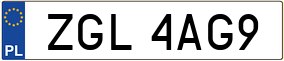 Trailer License Plate